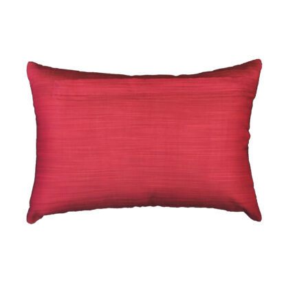 Plain Pink Silk Lumber Cushion - Image 4